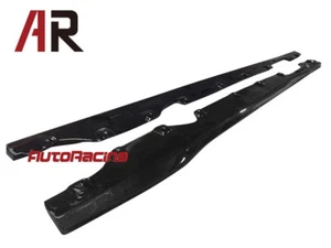 GT Style Carbon Fiber Side Skirts Extension Lip For BMW F12 F13 M6 Only - Picture 1 of 2