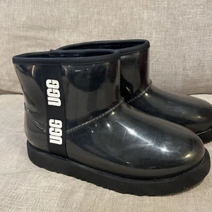 UGG CLASSIC CLEAR MINI SCHWARZ WASSERDICHT STIEFELETTE GRÖSSE 4 KINDER JUGEND = DAMEN 6 - Bild 1 von 6