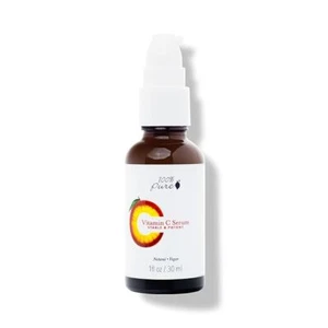 100% PURE Vitamin C Face Serum Anti Aging Facial Moisturizer Vegan 1 oz - Picture 1 of 8