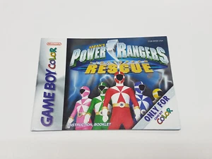 Power Rangers Lightspeed Rescue Nintendo Game Boy Farbe nur Originalhandbuch * - Bild 1 von 18