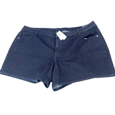 Pantalones Cortos de Jean Lane Bryant Venezia Mujer Talla 28 Azul Denim Algodón Frente Plano Clásicos Foto 1 de 4