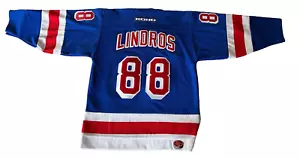 Eric Lindros echtes handsigniertes New York Rangers KOHO Trikot ausgezeichneter Zustand. - Bild 1 von 6
