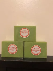 3 x Original Guava Skin Rejuvenation Soap for Acne Scabies Whitening - Picture 1 of 3