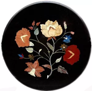 12" Table Top Marble Inlay pietra dura work decor - Picture 1 of 4