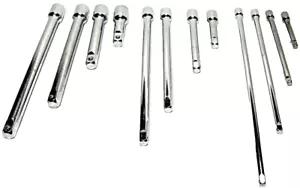 12 Stck. Verlängerungsstab Steckschlüsselsatz 1/4 Zoll 3/8 Zoll 1/2 Zoll Dr. 3,4 Zoll 5,6 Zoll, 8 Zoll, 9 Zoll, 10 Zoll lang - Bild 1 von 2