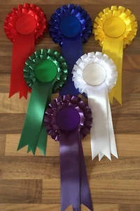 Rosette Any Colour with Plain Centre for Election or party 2 tiers any quantity - Picture 1 of 1