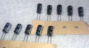 10x 100V 10UF Nichicon Electrolytic Capacitors 10mfd 100V 6x12 mm - Picture 1 of 1