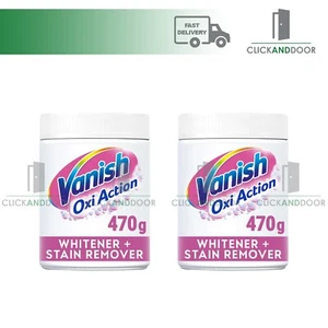 2 X Vanish Oxi Action Whiter Whites Amazing Fabric Stain Removal Powder 470g - Picture 1 of 1