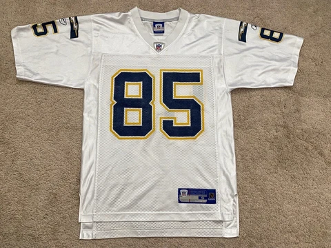 Reebok NFL San Diego chargers Antonio Gates Football Jersey Men Small White Cover