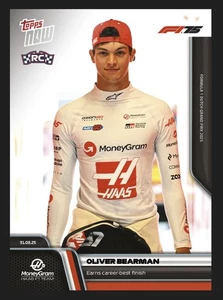 2025 Topps Now Formel 1 ⭐ Oliver Bearman ⭐ GP HOLLAND ☄️ Nr. 59 (Vorverkauf) - Bild 1 von 2