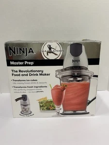 New Ninja Master Prep Mixer Frozen Drinks Desserts Salads Salsa MODEL-QB900B - Bild 1 von 17
