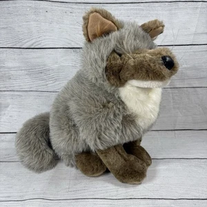 FOLKMANIS Large Plush Hand Puppet Coyote Full Body 17” Realistic Looking Wolf - Picture 1 of 7