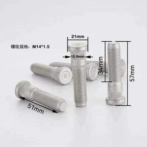 20pc M14x1.5 Wheel Lug Studs Screws For Tesla Ford Dodge Lenght 57mm - Picture 1 of 7