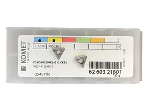 (10 pezzi) Komet W30 14120.0432 grado: CK 32 inserti in carburo - Foto 1 di 1