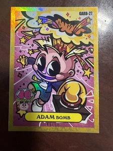2025 TOPPS Garbage Pail Kids Worst 40th Anniversary gold 49/50 GARB-27 ADAM BOMB - Picture 1 of 2