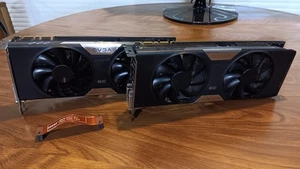 2 - Matched EVGA GeForce GTX-780 SC 3GB GPUs W/SLI Bridge 384 Bit Bus - Picture 1 of 6