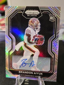 2020 Panini Chronicles Prizm Black AUTO #PB-14 BRANDON AIYUK RC 🔥 49ERS - Foto 1 di 6