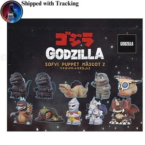 Godzilla Soft Vinyl Puppet Mascot vol.2 Box of 10 FromNippon - Picture 1 of 2