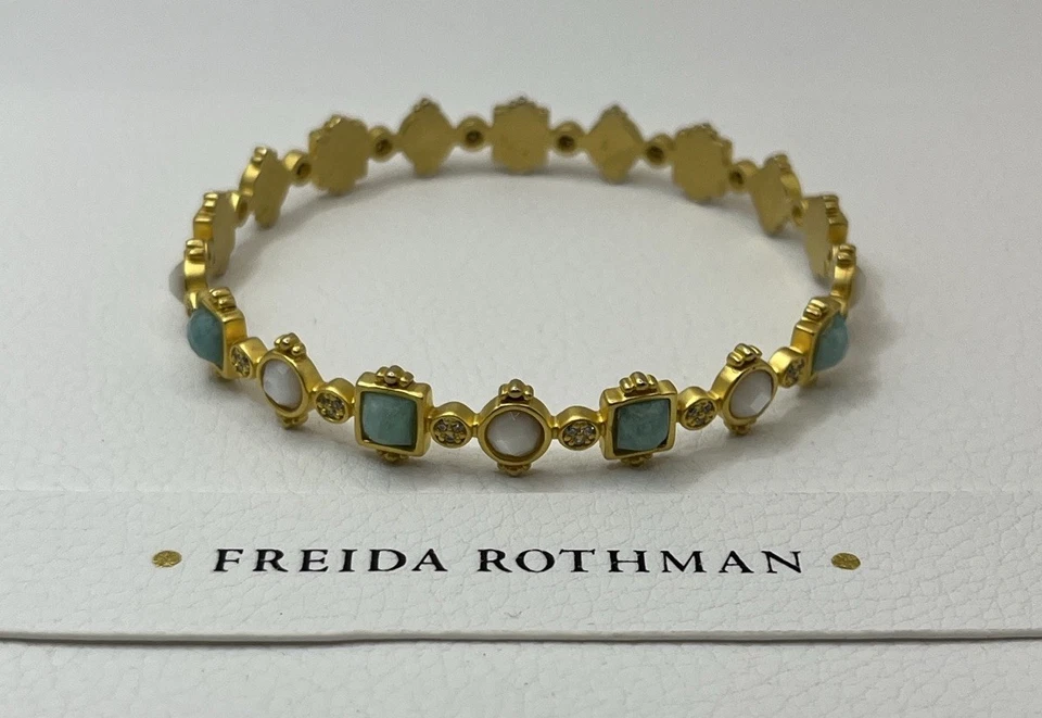 Brazalete Brazalete Freida Rothman Amazonita y Madreperla Foto 1 de 4