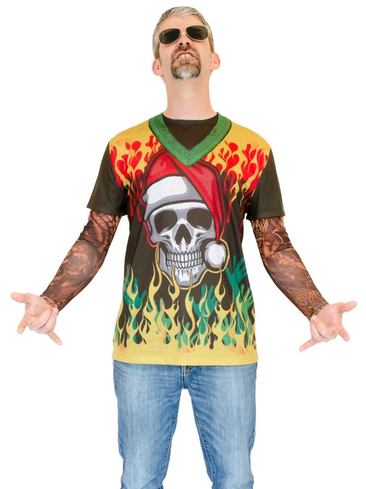 Divertido Suéter de Navidad Feo Imitación para Adultos Camisa X-Mas Grande 42-44 Foto 1 de 1