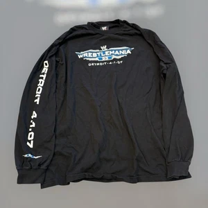 WWE WRESTLEMANIA Y2K (2007) 23 Detroit, MI 4-1-17 Long Sleeve T-Shirt Size 2XL - Picture 1 of 5