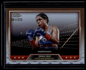 2024 Topps Chrome Boxing #113 Erika Cruz #113 Bronze Refractor #/225 - Picture 1 of 2