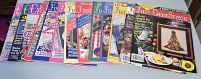 批量 13 张 1992 年至 1997 年老式 Just Cross Stitch 杂志 — 第 1/4 张图片