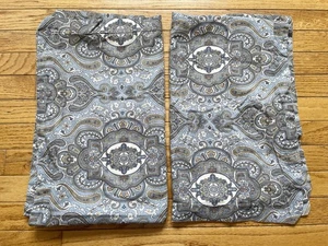 Vintage Ralph Lauren Colchester Paisley Blue Pillowcases KING 2 Pair - Picture 1 of 6