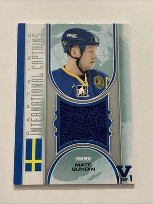 2011-12 ITG Captain-C International Captains Jerseys Silver #IC08 Mats Sundin /9 - Image 1 of 2