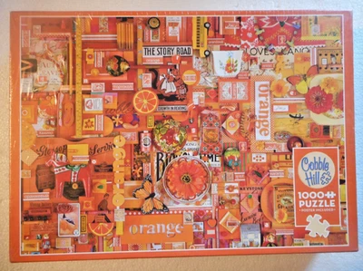 Cobble Hill Rainbow Project "Orange" 1000 pc. Puzzle with Poster - Image 1 of 2