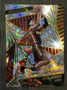 2023-24 Panini Revolution Basketball Jalen Johnson #92 Fractal SP HAWKS - Picture 1 of 2