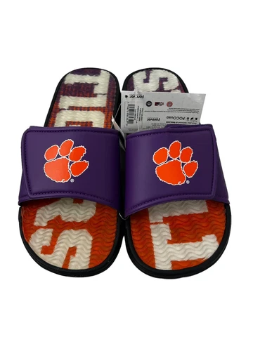 Foco Clemson Tigers Gel Cushioned Slide Sandals Mens Size Medium (9-10) NCAA NEW Cover