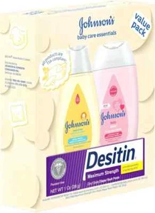 Johnson's Baby Care Essentials Gift Set, Body Lotion, & Zinc Oxide Diaper...  - Picture 1 of 5