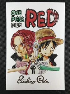 Luffy Shanks ONE PIECE Film Red Movie Benefits Not For Sale Post Card F/S - Imagen 1 de 12
