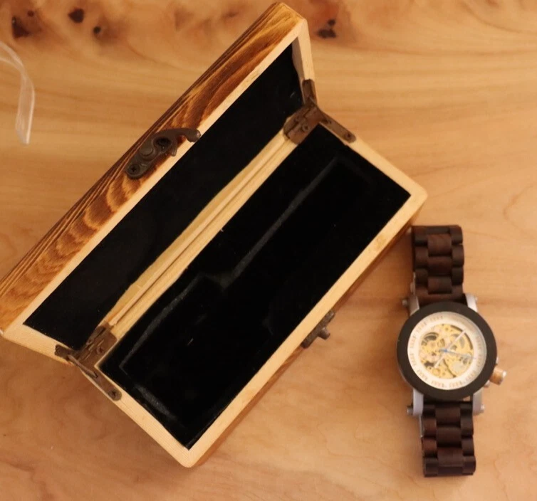Justwood Synergy x Wood Watch Automatic Self Winding Movement Mens Watch - image 1 of 4