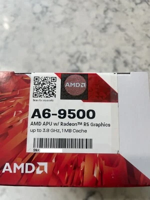 AMD CPU Processor A6-9500 3.80 GHz AM4 | AD9500AGM23AB - Image 1 of 4