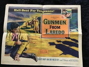 GUNMEN FROM LAREDO Original 1958 Half Sheet Movie Poster ROBERT KNAPP Jana Davi - Bild 1 von 9