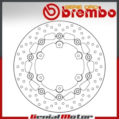 Disco de freno flotante Brembo Oro delantero para KTM Adventure Abs 990 2006 > 2008 Foto 1 de 2