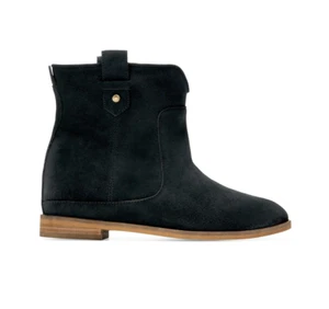 Stivaletti stivaletti Cole Haan neri scamosciati taglia 7,5 nuovi con scatola stivaletti piatti $200 - Foto 1 di 6