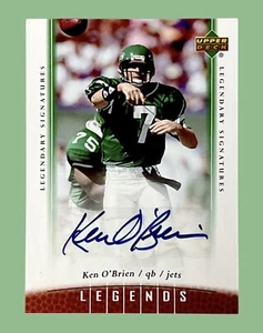 KEN O'BRIEN 2006 UPPER DECK LEGENDS SIGNATURES TRADING CARD #36 NY JETS NYJ - Picture 1 of 2