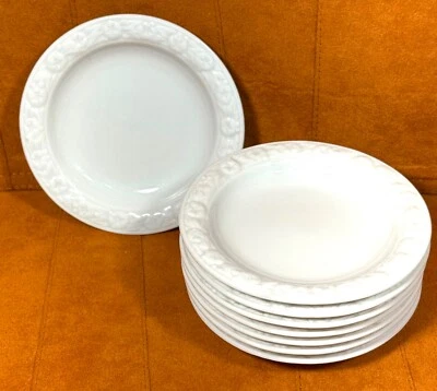 Rosenthal MARIA White Round Butter Pat(s) Set of 8 - VHTF Germany - Image 1 of 3