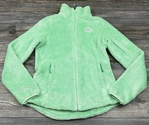 The North Face Jacket Womens XS Green Lime Osito Full Zip Fleece Pocket Warm - Picture 1 of 15
