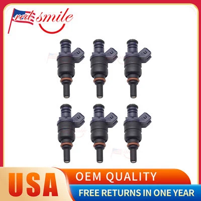Juego de 6 inyectores de combustible para Siemens 01-06 BMW 330CI 330I 530I X3 X5 3.0 1439800 Foto 1 de 4