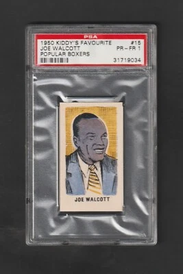 RARE 1950 Kiddy's Favourite Jersey Joe Walcott ~ PSA Graded ~ Unusually Nice! - Image 1 of 2