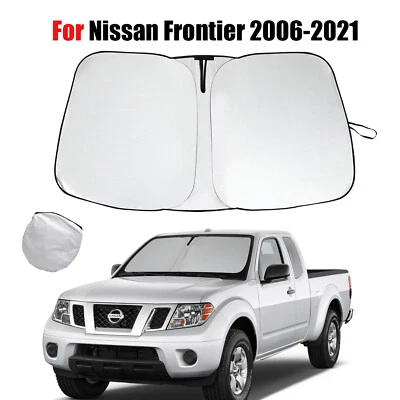 For 2006-2021 Nissan Frontier Car Windshield Sun Shade Front UV Ray Block Cover - Image 1 of 4