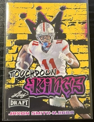 2023 Leaf Draft Touchdown Kings Gold Jaxon Smith-Njigba #97 Seattle Seahawks - Image 1 of 2