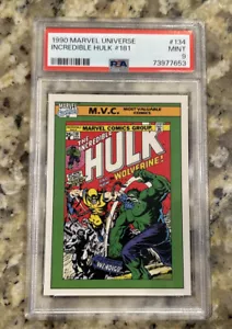 1990 Impel Marvel Universe Incredible Hulk 181 #134 PSA 9 neuwertig - Bild 1 von 1