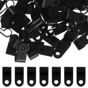 100 Pcs Cable Clamp Buckle Cord Clips for Charging Cords Clamps Fasteners - Photo 1/12