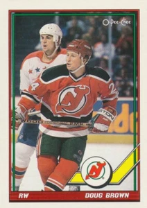 1991-92 O-Pee-Chee #42 DOUG BROWN - New Jersey Devils - Bild 1 von 1