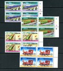 V283  Tanzania 1976  trains railroads  blocks   MNH